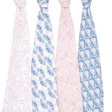 mantas de muselina clásica deco 4-pack