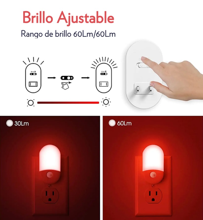 LUZ ROJA CON SENSOR DE MOVIMIENTO