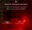 LUZ ROJA CON SENSOR DE MOVIMIENTO
