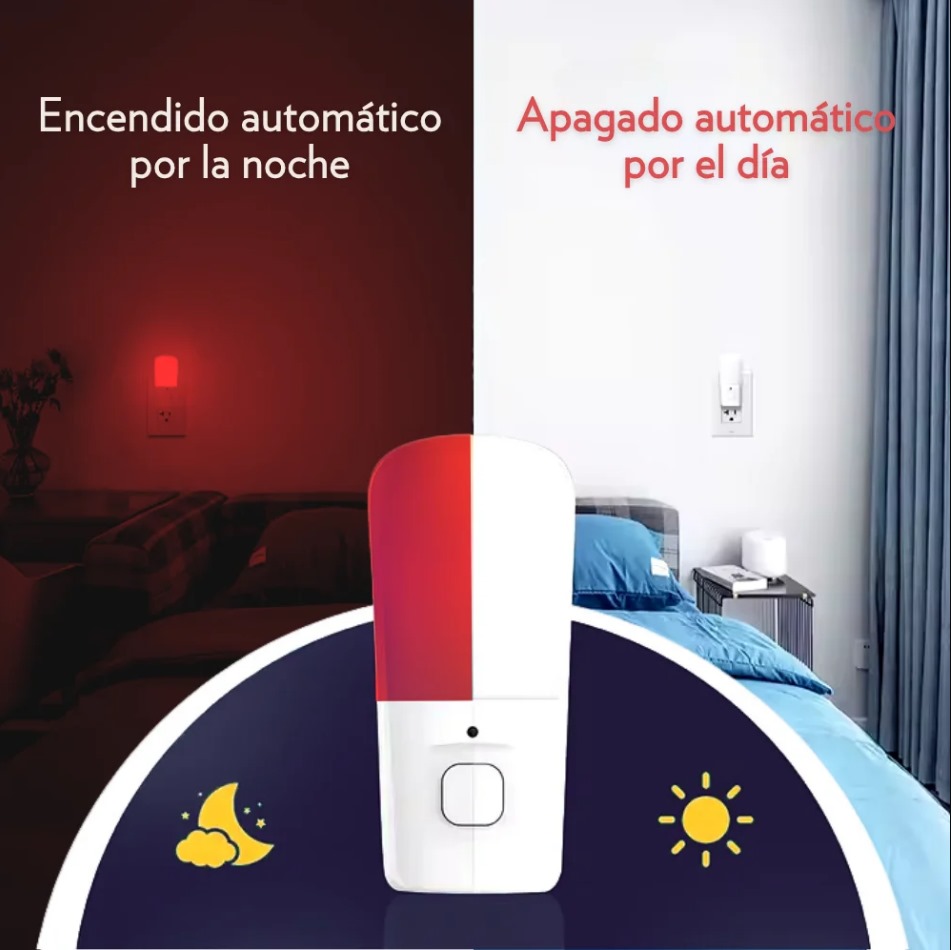 LUZ NOCTURNA CON CONTROL REMOTO