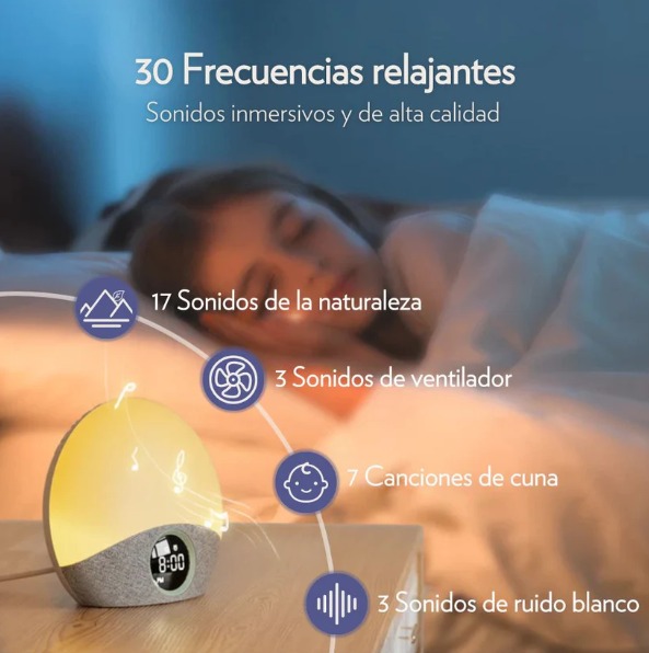 SONNO-RUIDO BLANCO Y DESPERTADOR INTELIGENTE