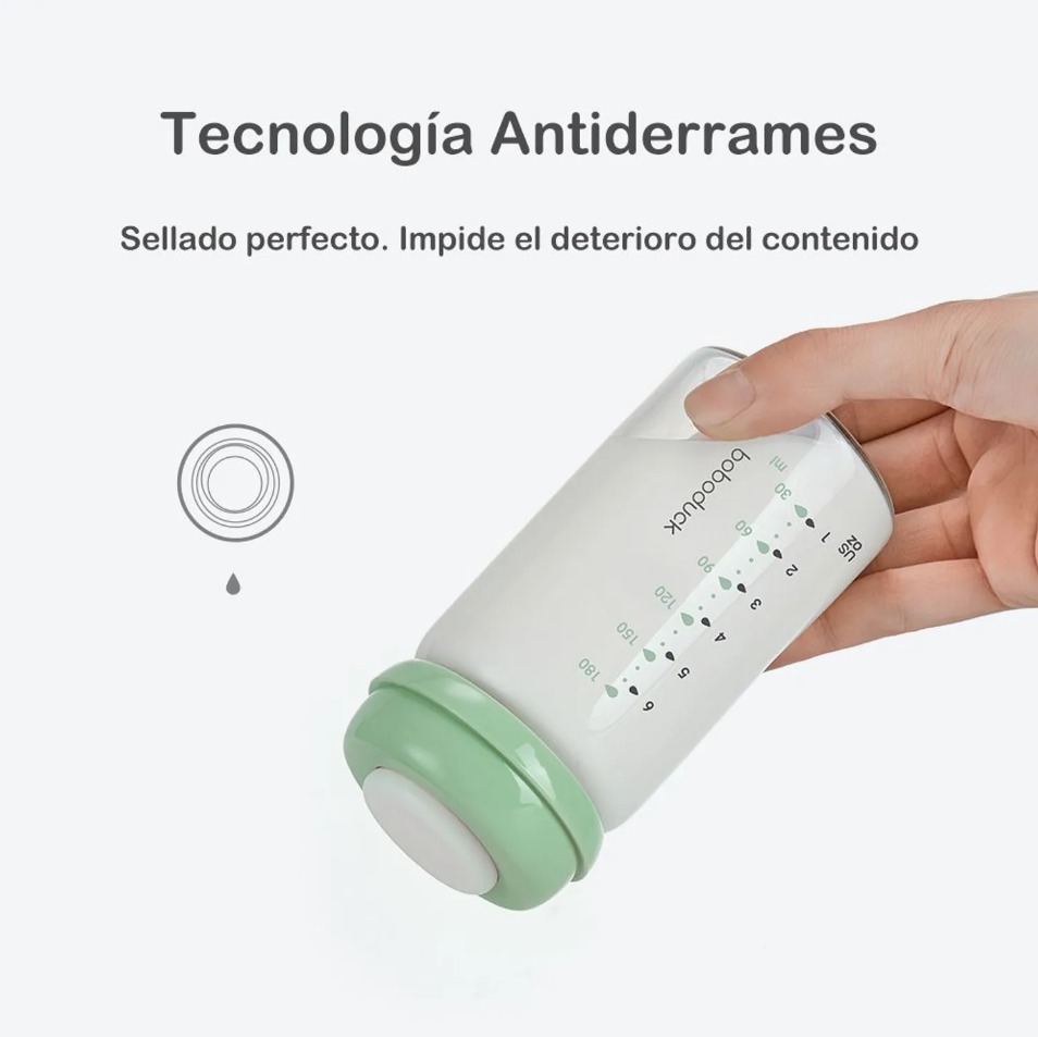 FRASCO DE ALMACENAMIENTO 180ML VERDE