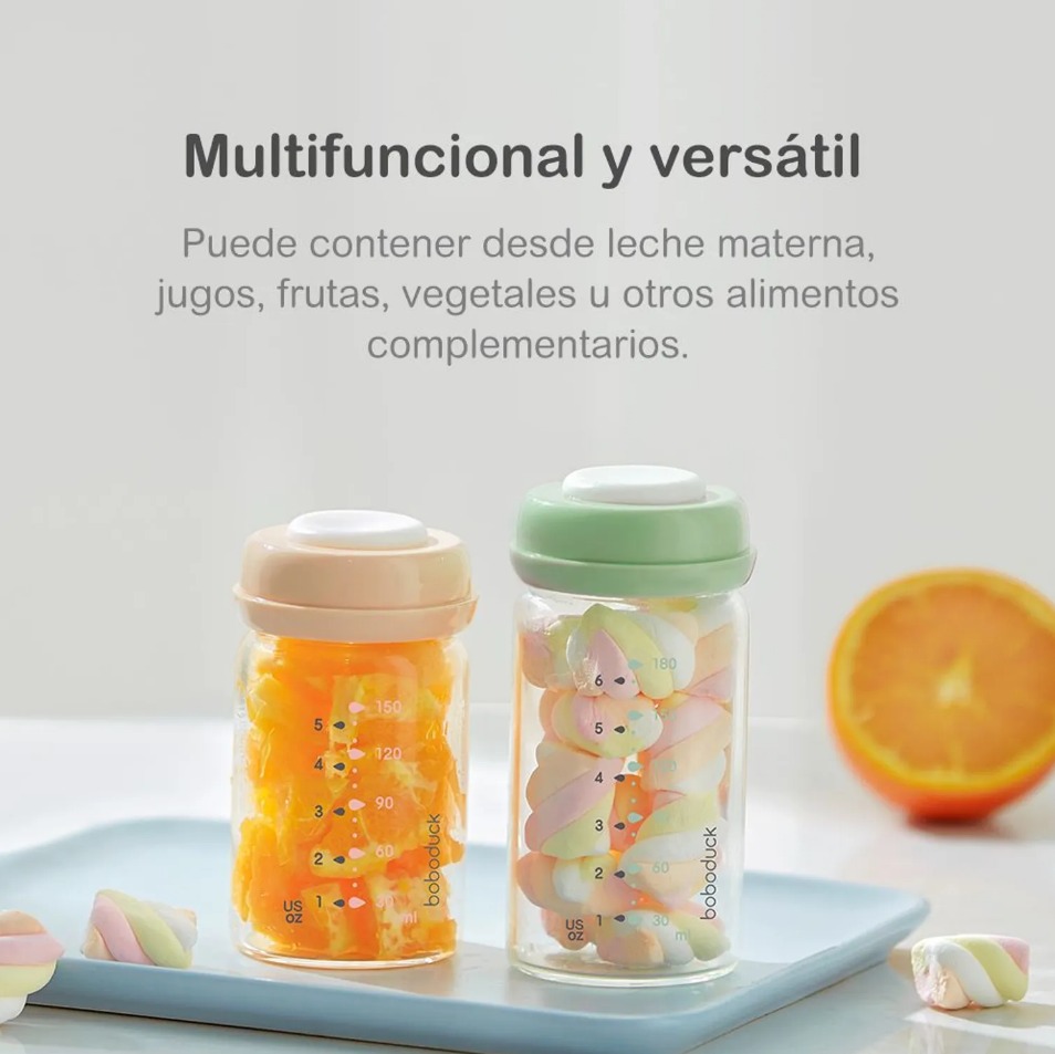 FRASCO DE ALMACENAMIENTO 180ML VERDE