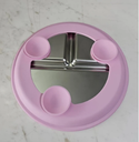 PLATO DE ACERO ROSE
