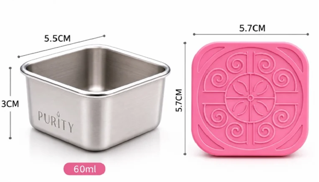 SALSERO DE ACERO 60ML PINK