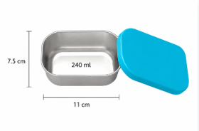 LONCHERA DE ACERO BLUEMINT 3 DIVISIONES (CON TAPER DE ACERO)
