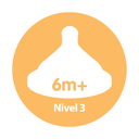 Set 2 tetinas nivel 3 boca ancha Opt+