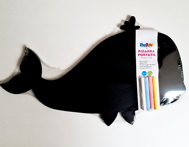Pizarra tiza ballena