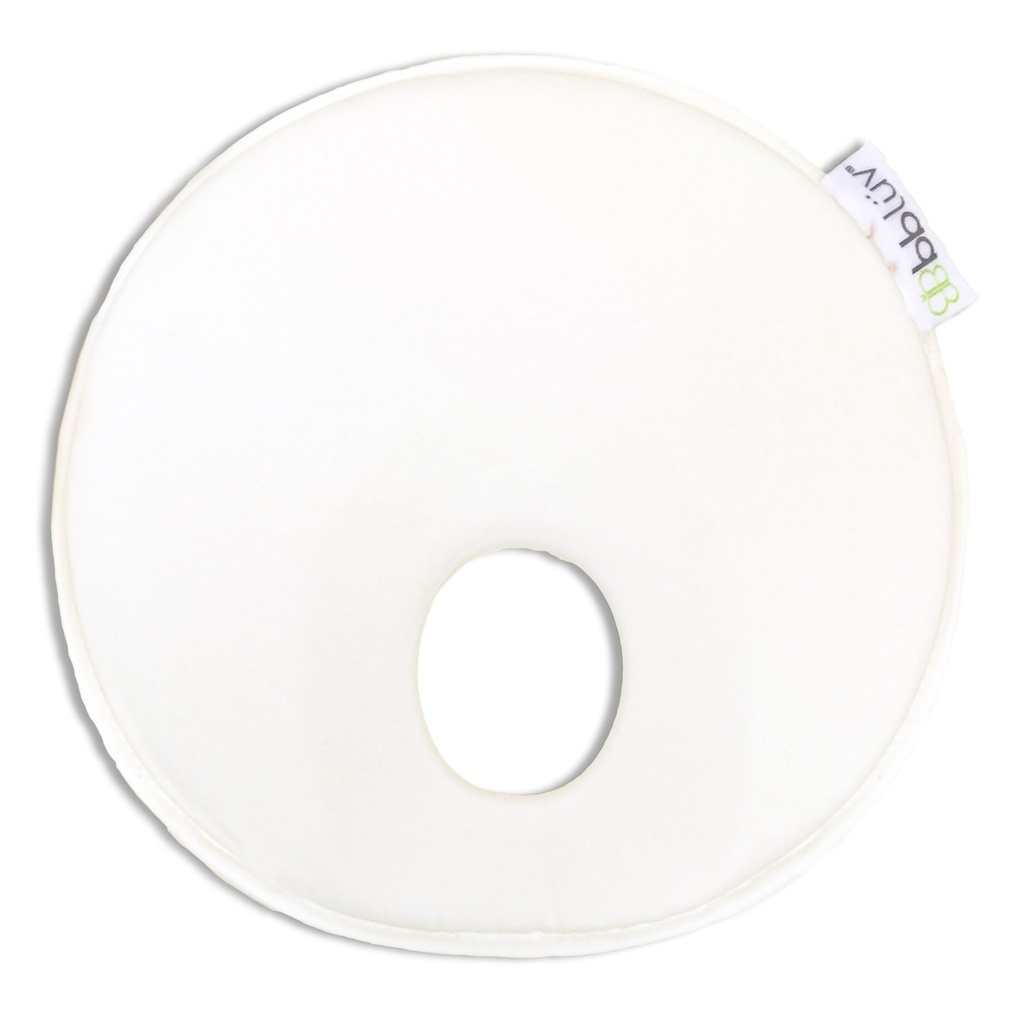 PILO ALMOHADA ANTI CABEZA PLANA PARA BEBE MARFIL