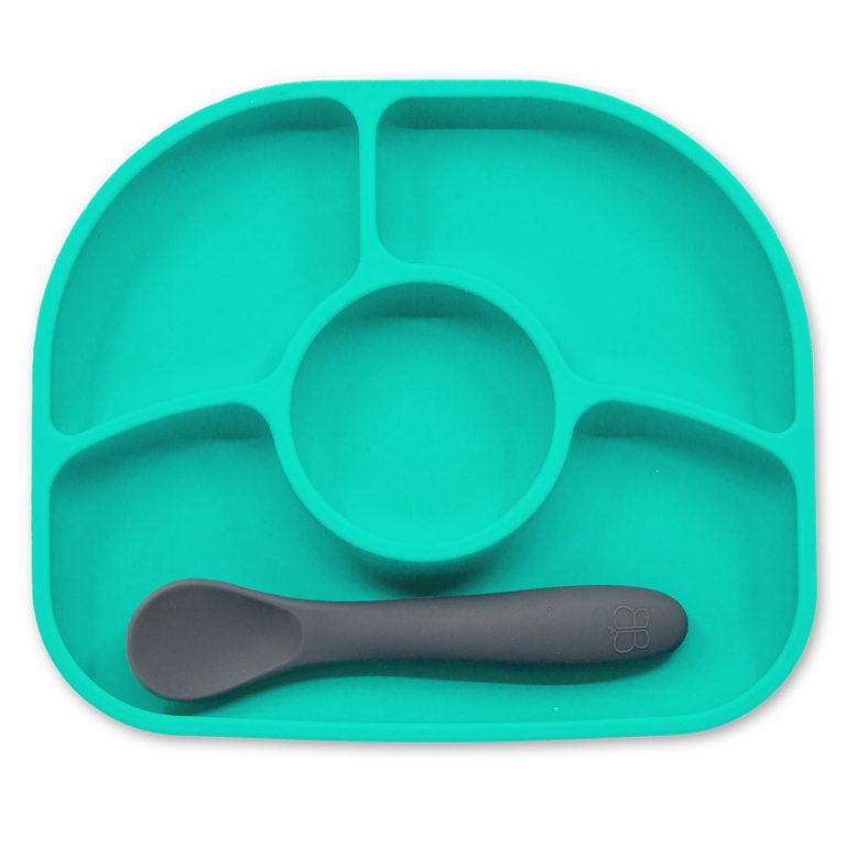 YUMI - PLATO DE SILICONA TURQUESA