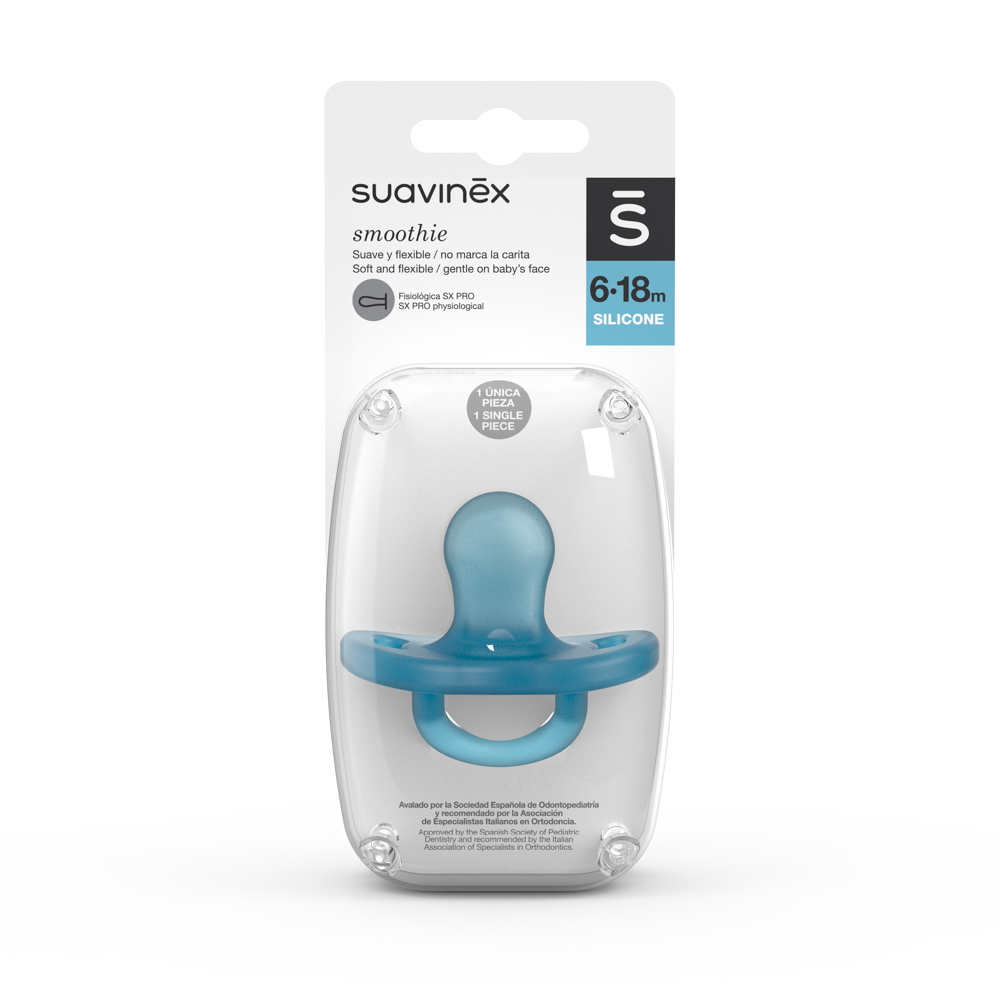 Chupon Smoothie 6-18 m Suavinex Azul
