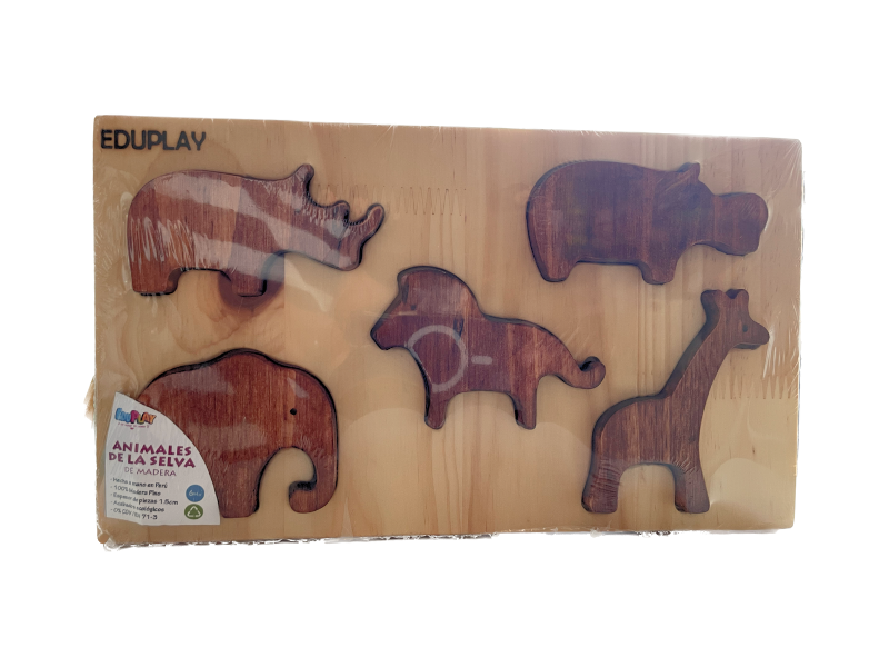 Set de Animales de La Selva Encajable