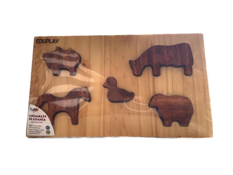 Set de Animales de La Granja Encajable
