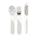 TWISTSHAKE SET DE CUBIERTOS DE METAL 12+M-BLANCO