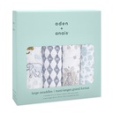 MANTAS DE MUSELINA CLASICA JUNGLE 4-PACK