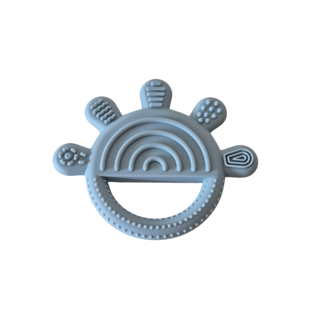 MORDEDOR DE SILICONA MEDIALUNA AZUL
