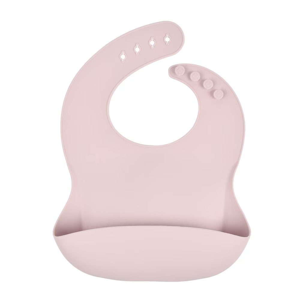BABERO DE SILICONA ROSADO