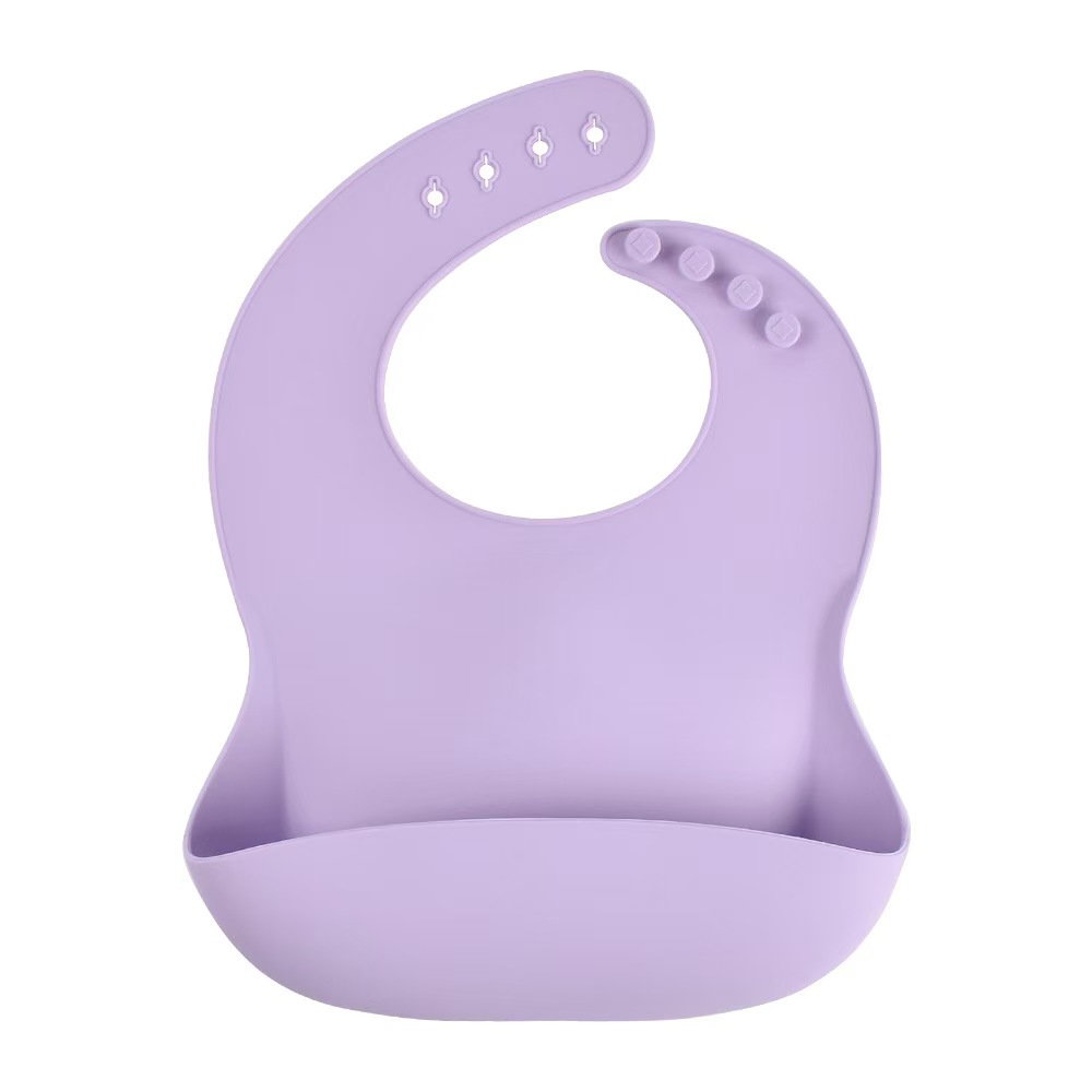 BABERO DE SILICONA MORADO