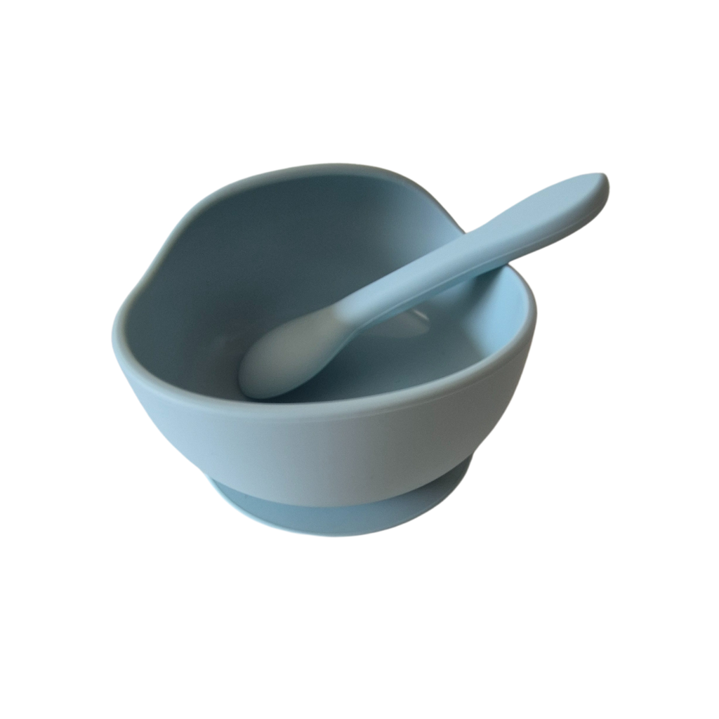 SET BOWL CON CUCHARA AZUL