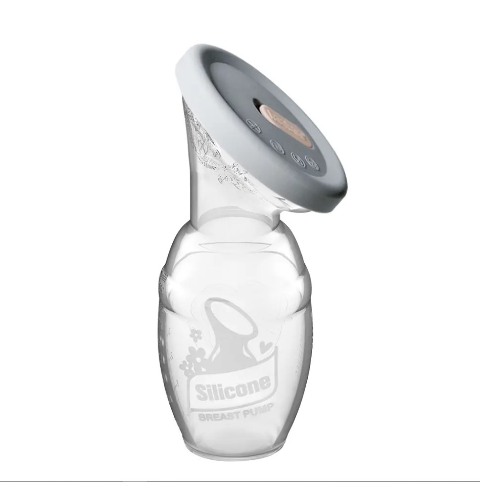 SET DE EXTRACTOR DE LECHE DE SILICONA GEN.1 & TAPA DE SILICONA (4oz./100ml)
