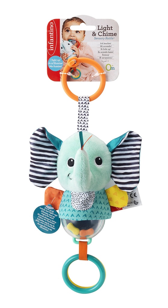 SONAJERO ELEFANTE CON LUZ