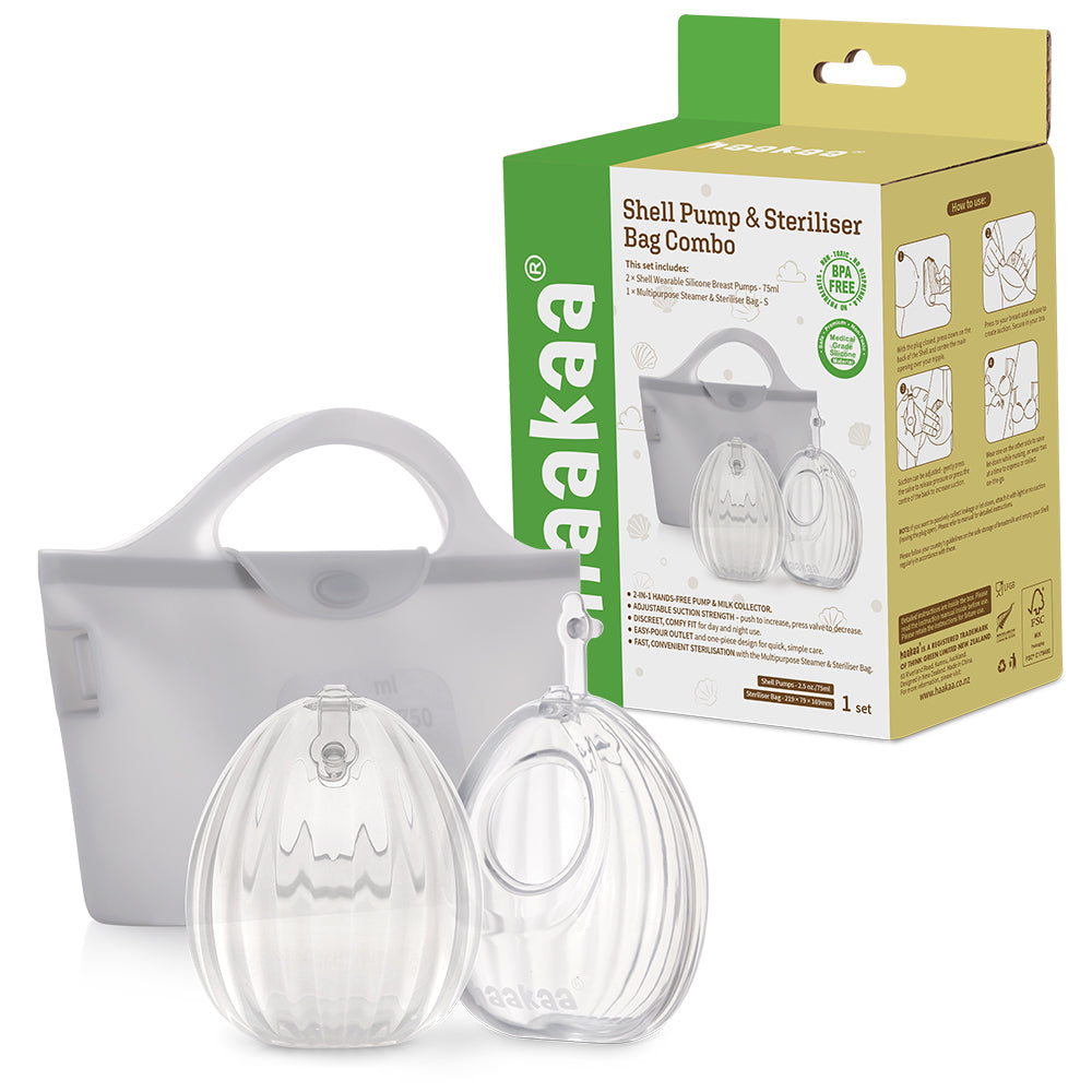 EXTRACTOR DE SILICONA SHELL 75ML x2 CON BOLSA ESTERILIZADA