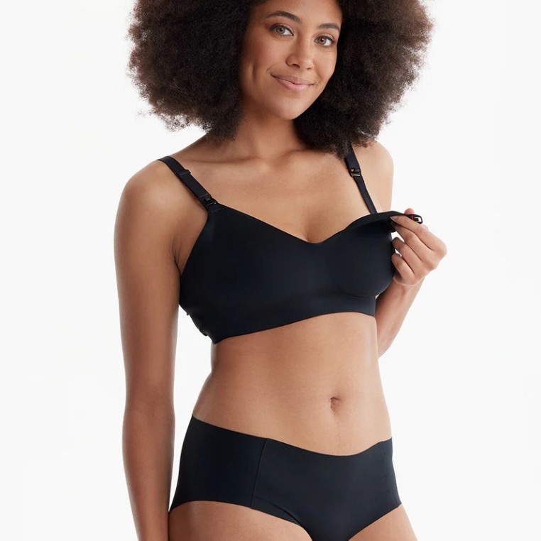 BRASIER DE LACTANCIA ULTRA SUAVE BLACK M