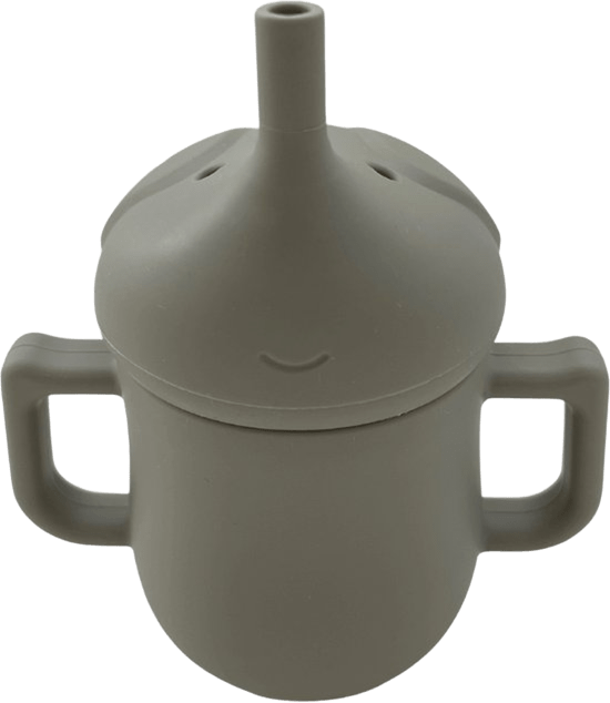 VASO SILICONA ELEFANTE PLOMO