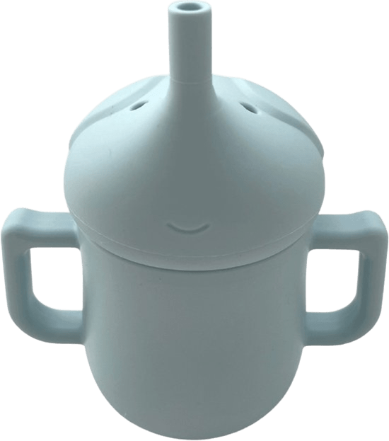 VASO SILICONA ELEFANTE CELESTE