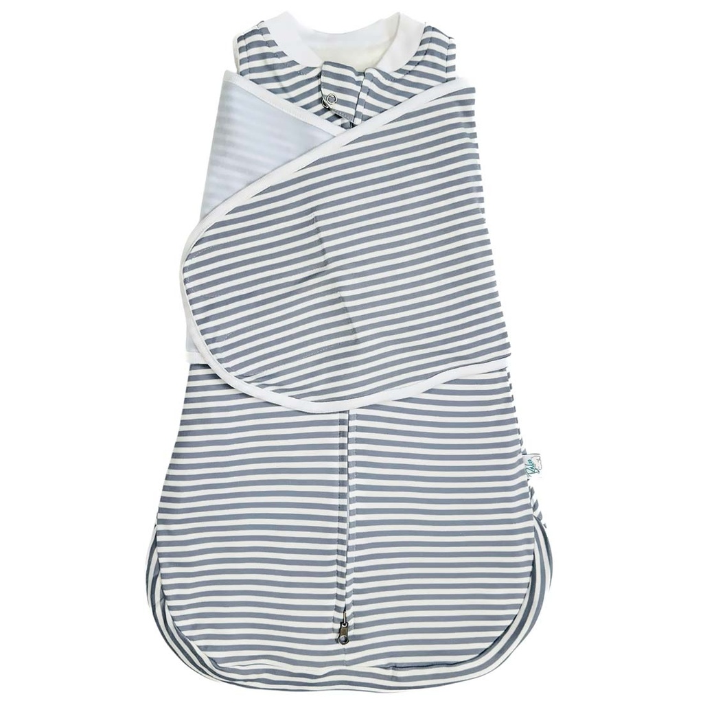 SWADDLE INVIERNO 0-3 MESES RAYAS GRISES