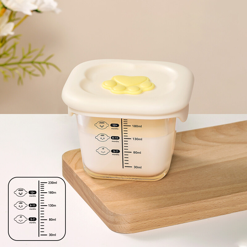 RECIPIENTE DE VIDRIO BLANCO 230ML