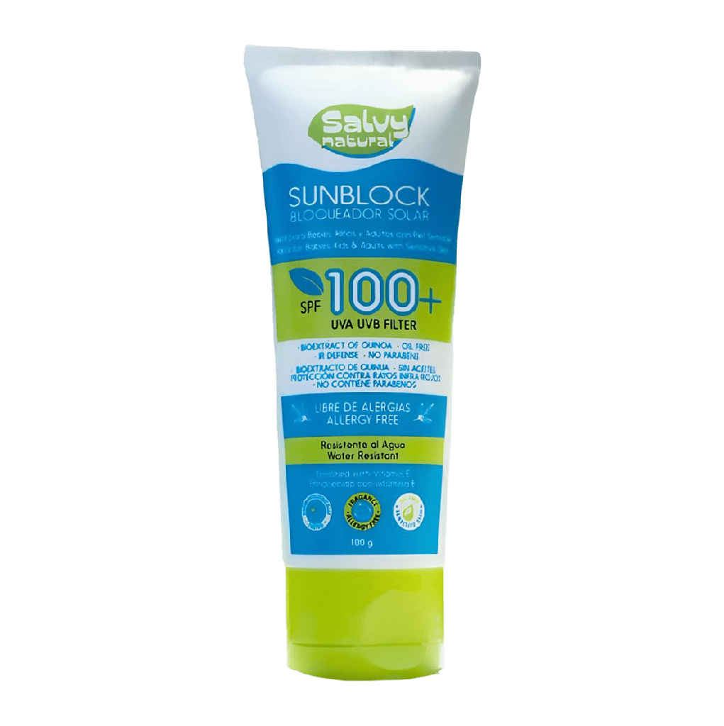 BLOQUEADOR CON BIO-EXTRACTO DE QUINUA 100+ X 100G SALVY