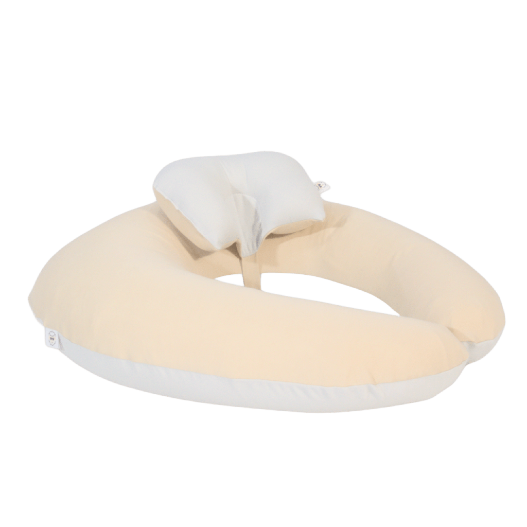 COJÍN DE LACTANCIA BEIGE/CENIZA