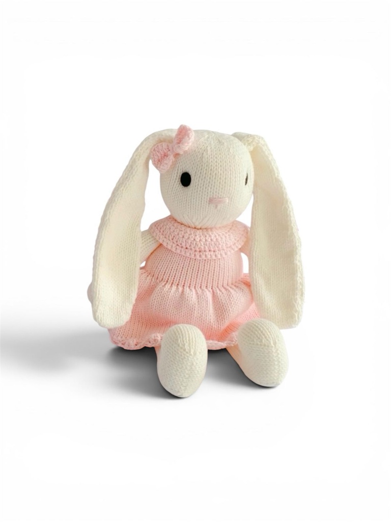 CONEJITA CON VESTIDO ROSADO
