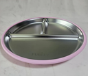 PLATO DE ACERO ROSE