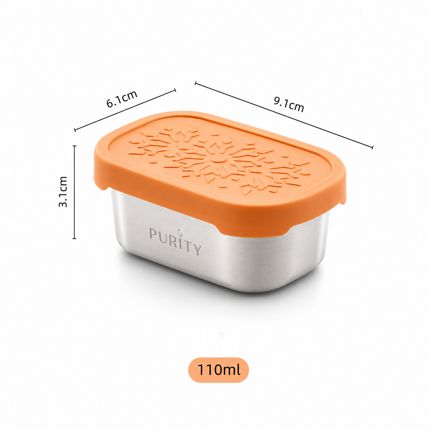 CONTENEDOR ACERO ORANGE 110ML