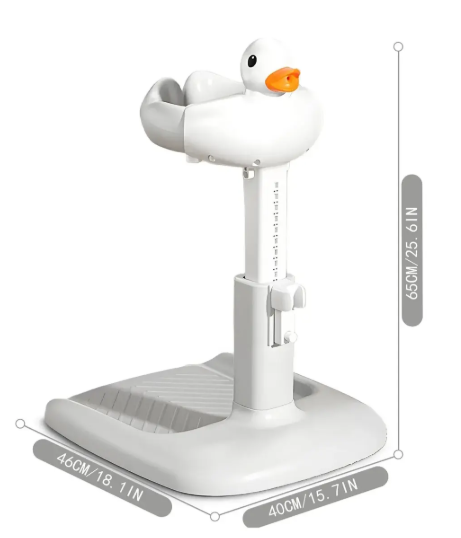 SOPORTE DE DUCHA PATITO GRIS