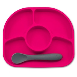 [628451387329] YUMI - PLATO DE SILICONA FUCSIA