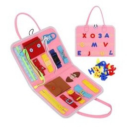 [318213791] TABLERO SENSORIAL PORTATIL ROSA