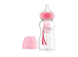 [072239318218] Biberón Options+ de Boca Ancha de Polipropileno 9 oz. Rosa