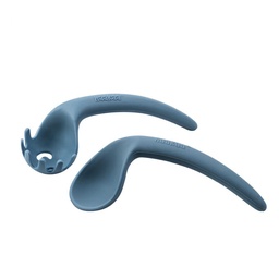 [9420060205725] SET DE CUBIERTOS DE SILICONA CURVOS - AZUL