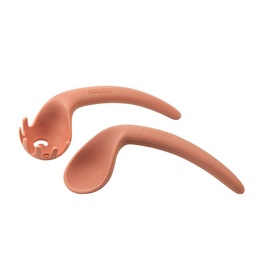 [9420060205732] SET DE CUBIERTOS DE SILICONA CURVOS - ROJO