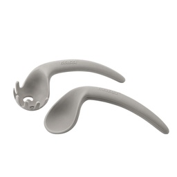 [9420060205749] SET DE CUBIERTOS DE SILICONA CURVOS - PLOMO