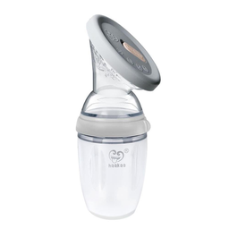 [9420060202700] SET DE EXTRACTOR DE LECHE DE SILICONA GEN.3 & TAPA DE SILICONA (8onz./250ml) GRIS