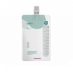 [8809108013408] BOLSAS DE ALMACENAMIENTO DE LECHE 200ml CON ADAPTADOR - SIMPLE x10pzas