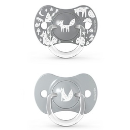 [8426420074957] Chupón con tetina fisiológica SX PRO - Fox +18 m x 2 unidades - Suavinex