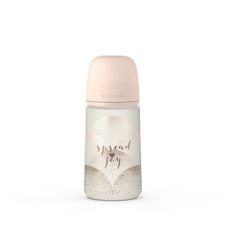 [8426420072526] Biberón Anticólico SX PRO Joy Heart Flujo Medio (M) 270 ml - 9 onzas Suavinex