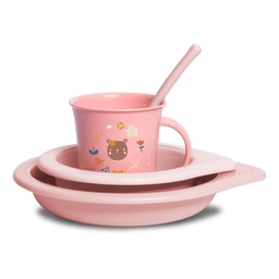 [8426420070294] Baby Feeding Set Suavinex +6m Rosado