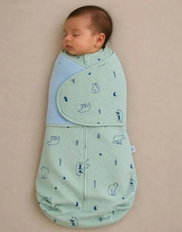 [BBMBEA-S] SWADDLE MEDIA ESTACION 0-3 MESES BEARS VERDE