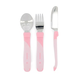 [7350083122094] TWISTSHAKE SET DE CUBIERTOS DE METAL 12+M-ROSADO
